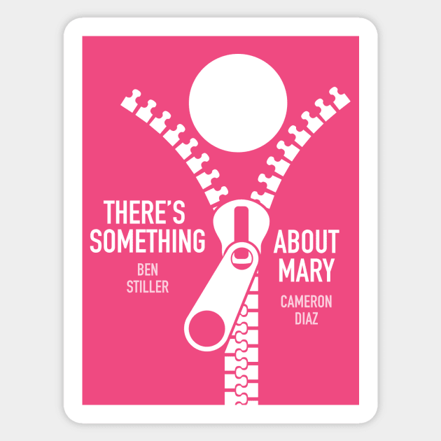 There’s Something About Mary - Alternative Movie Poster Sticker by MoviePosterBoy